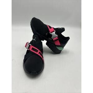 PUMA Women's Muse EOS Size 8 Neoprene Training Shoes Pink Green and Black